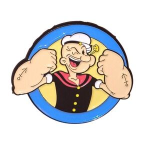 King Features Popeye The Sailor Man Character Logo Enamel Pin